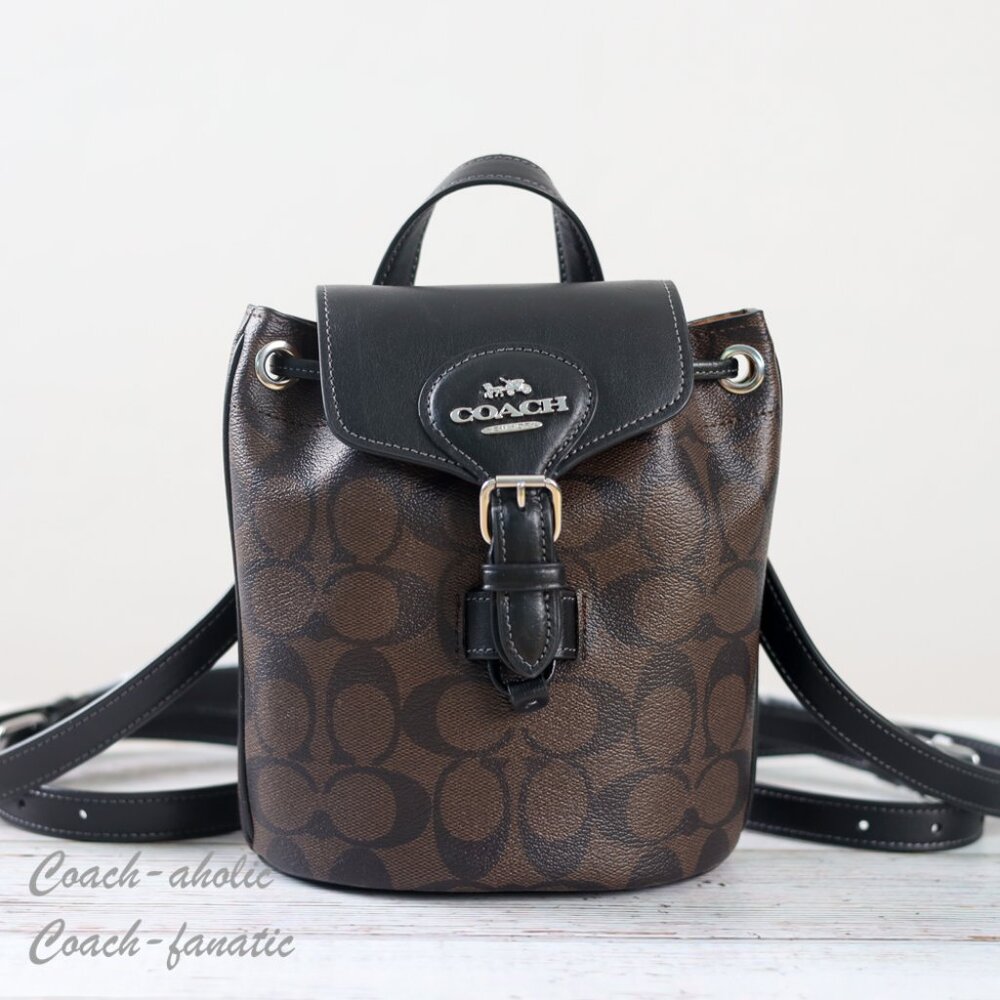 Coach Black and Brown Backpack
